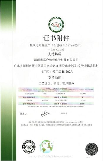 嘉合勁威工廠通過iatf16949車規產品質量管理體系認證